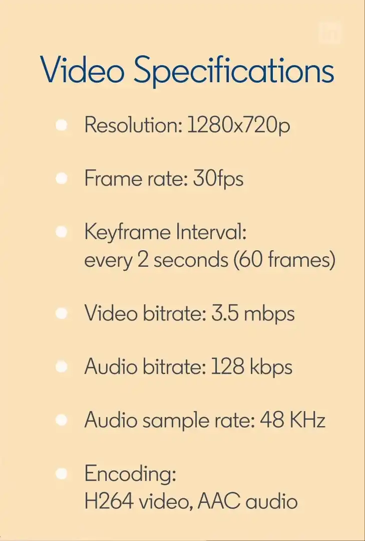 Siga a configuração de vídeo nesta imagem