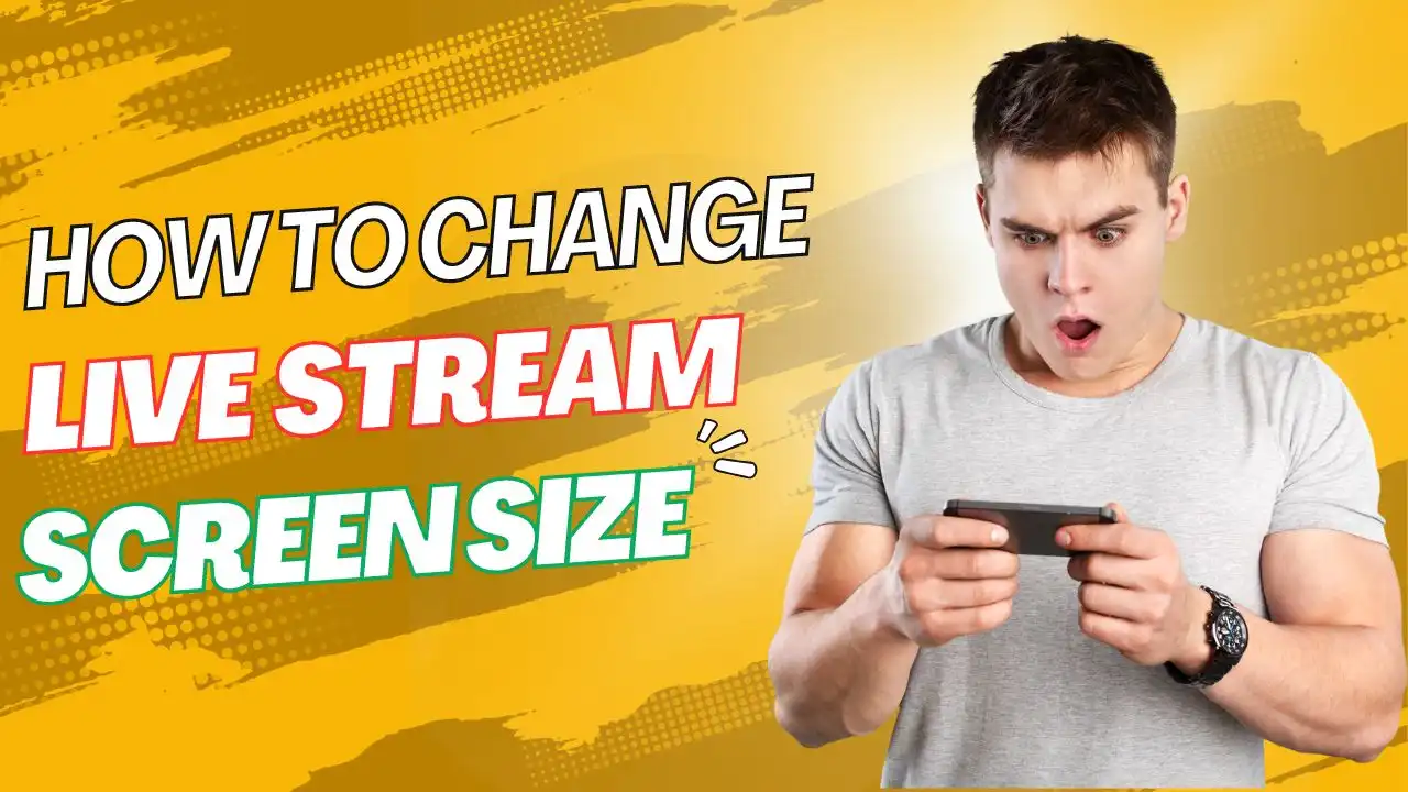 How to Change the Live Stream Screen Size Freely as You Want