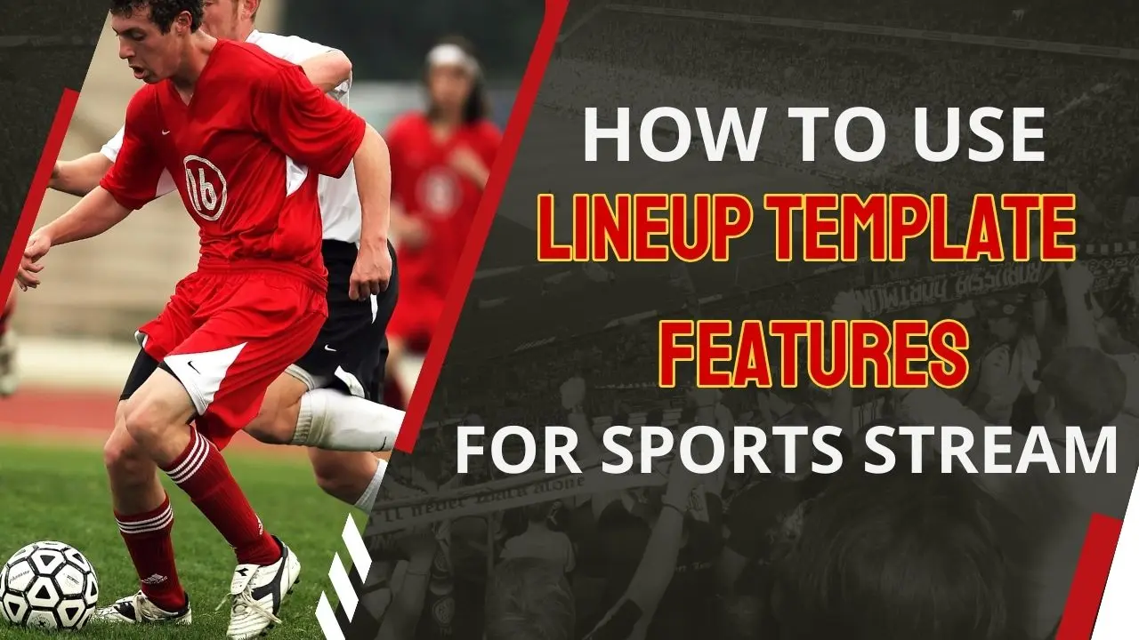 Starting Lineup Template & Poster for Football & Sports Streaming