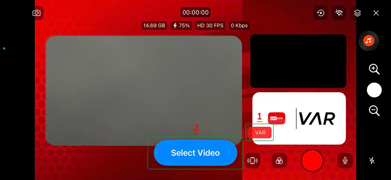 Tap on the overlay and select the replay video you want