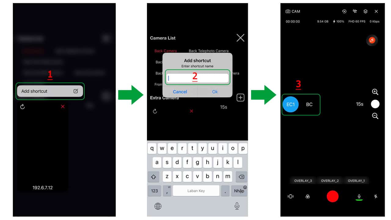カメラ切替を高速化するショートカットの作り方