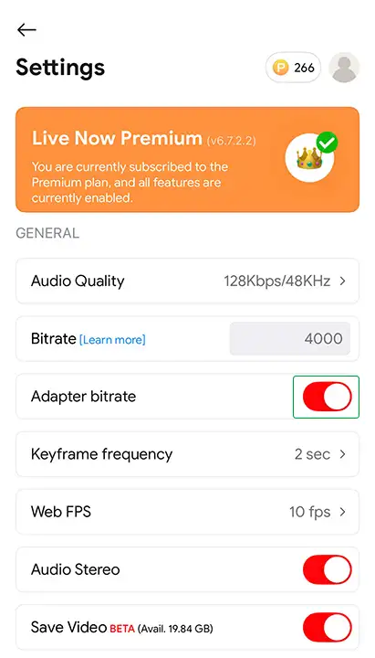 Turn ON Adapter Bitrate in Settings to help reduce the network issue