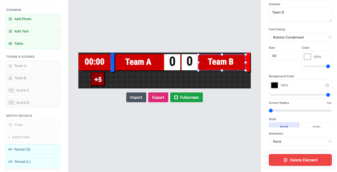 Customize Overlay Layout