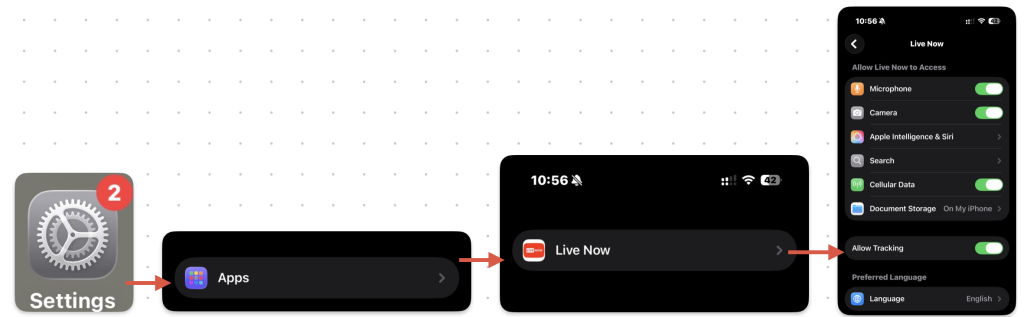 Facebook unavailable: Tracking permission is currently disabled | Live ...