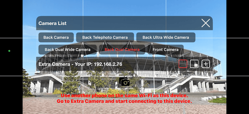 + बटन चुनें