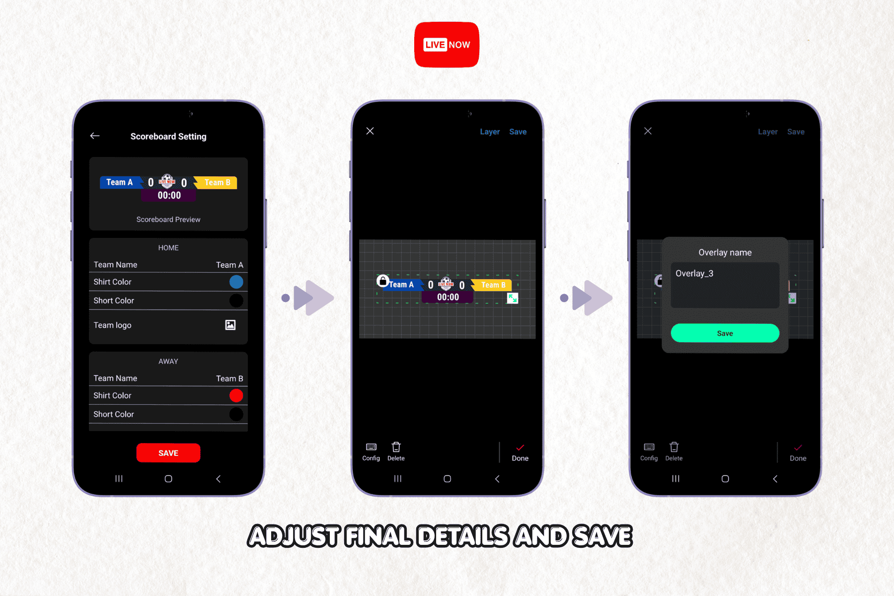 Adjust Final Details and Save